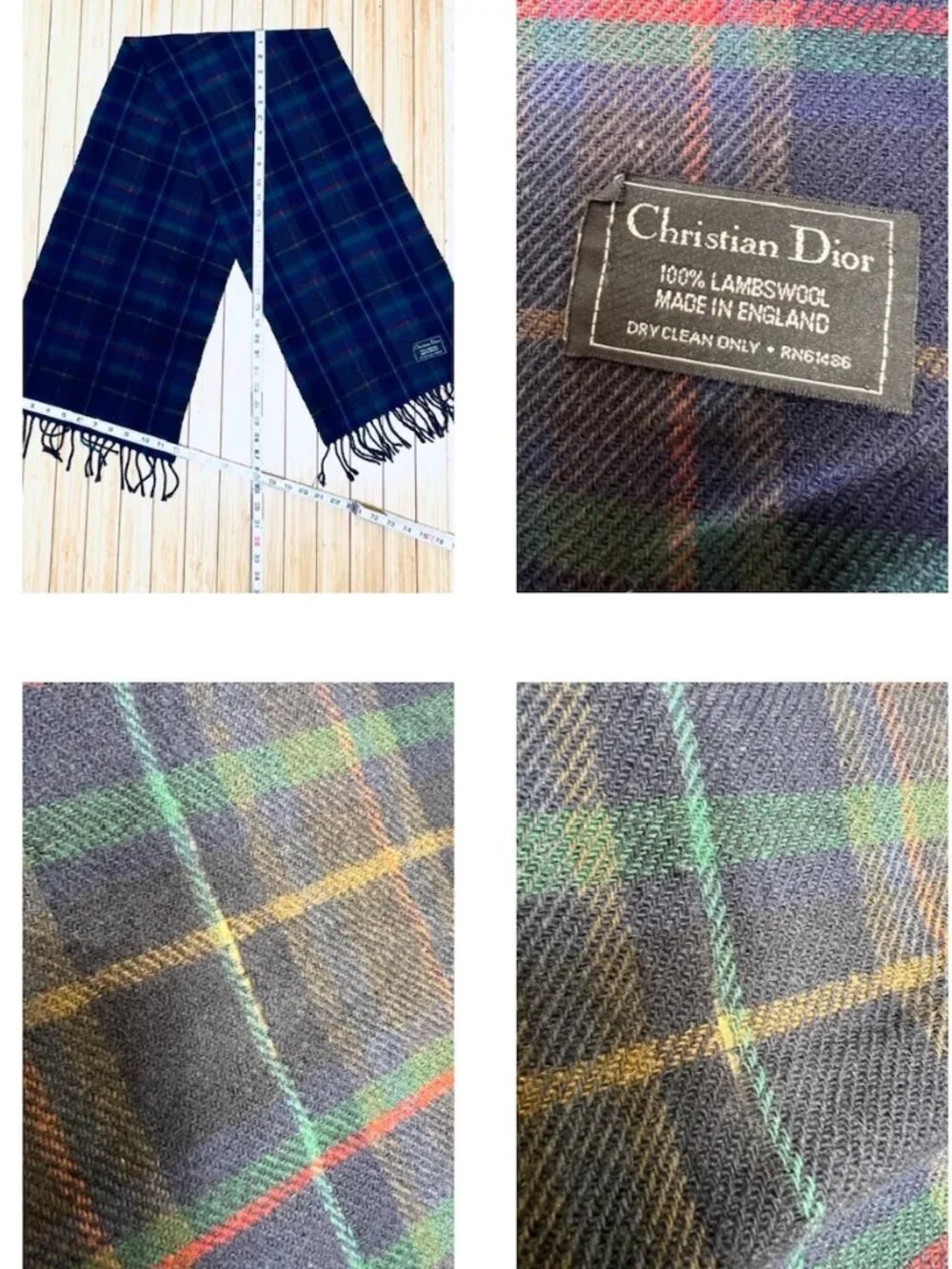 England Made Christian Dior Wool Scaf 60